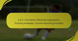 3-4-2-1 Formation: Defensive organization, Pressing strategies, Counter-attacking principles