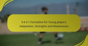 3-4-2-1 Formation for Young players: Adaptation, Strenghts and Weaknesses