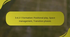 3-4-2-1 Formation: Positional play, Space management, Transition phases